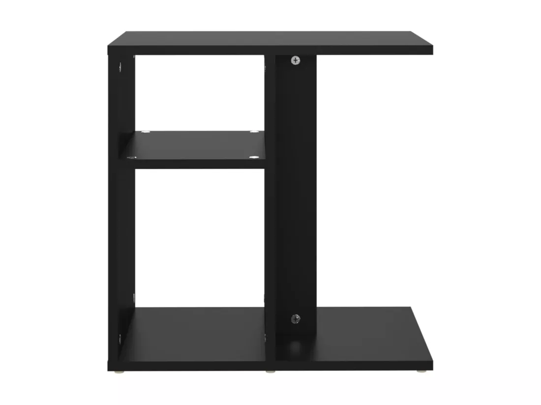 Table d'appoint Noir 50x30x50 cm Aggloméré