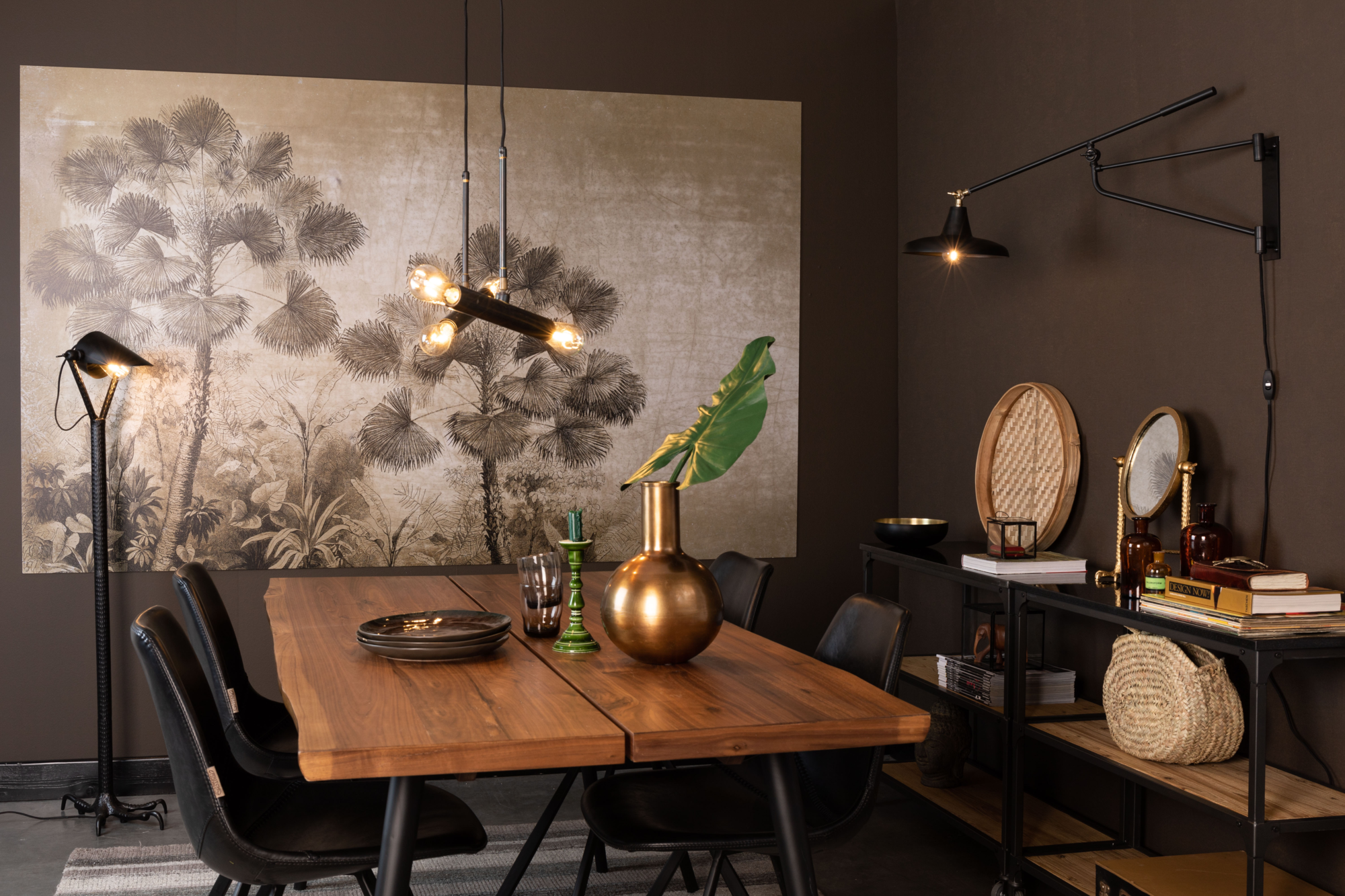 Wandlamp Hector zwart