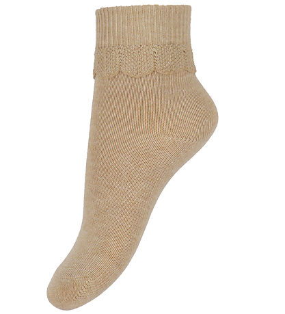 Konges Sløjd Socken - 3er-Pack - Frill - Sand/Optik White/Himbee