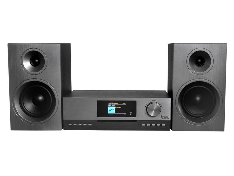 soundmaster Micro-HiFi Anlage ICD5000SW Grau/Silber Stereo HiFi Musikcenter mit WLAN-Internet, DAB  und UKW-Radio