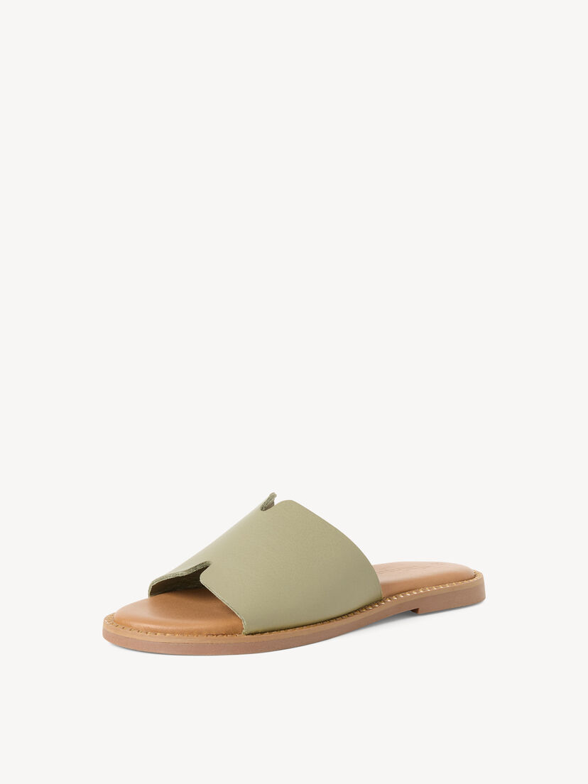Leren Slipper - groen