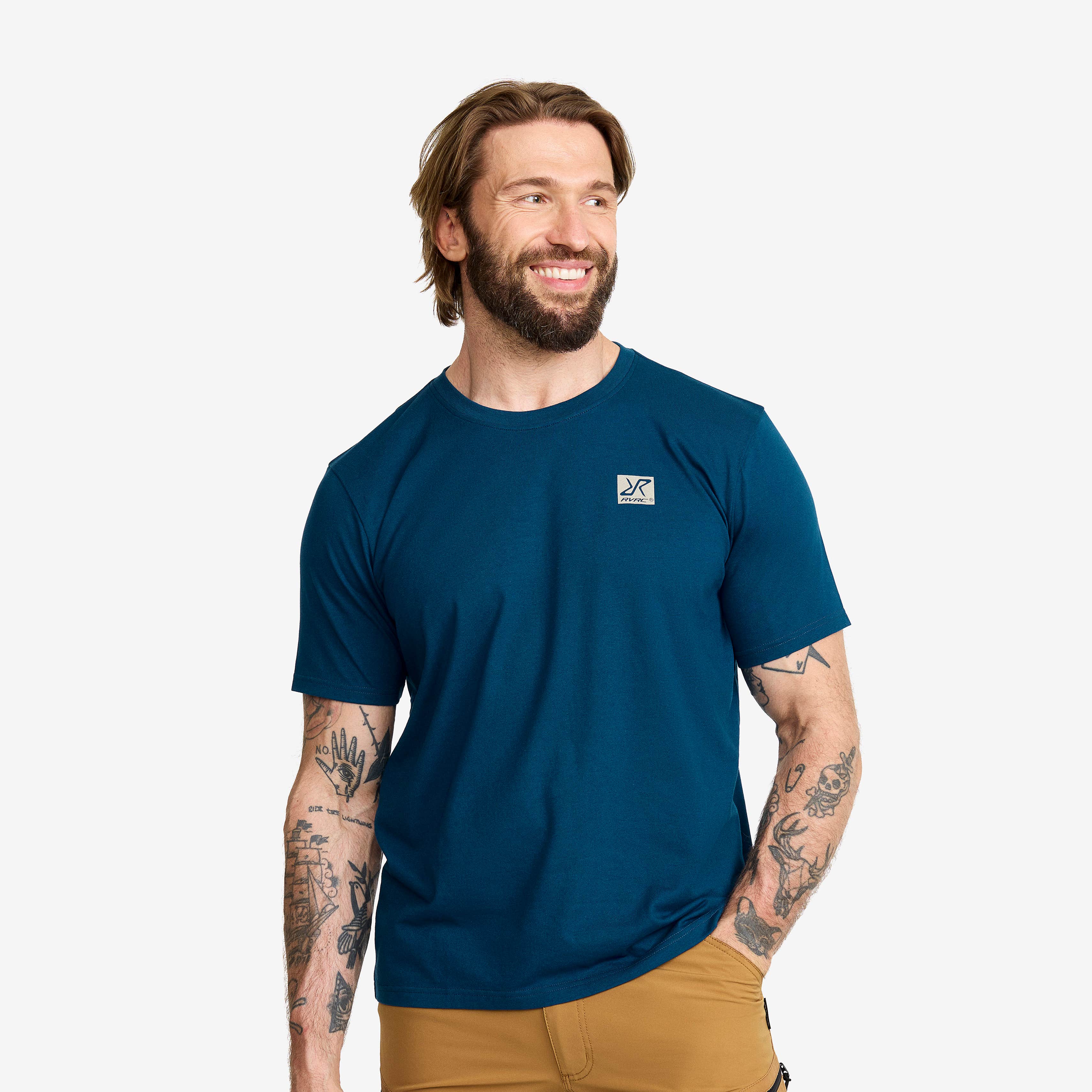 Easy T-shirt Herre Blue Opal