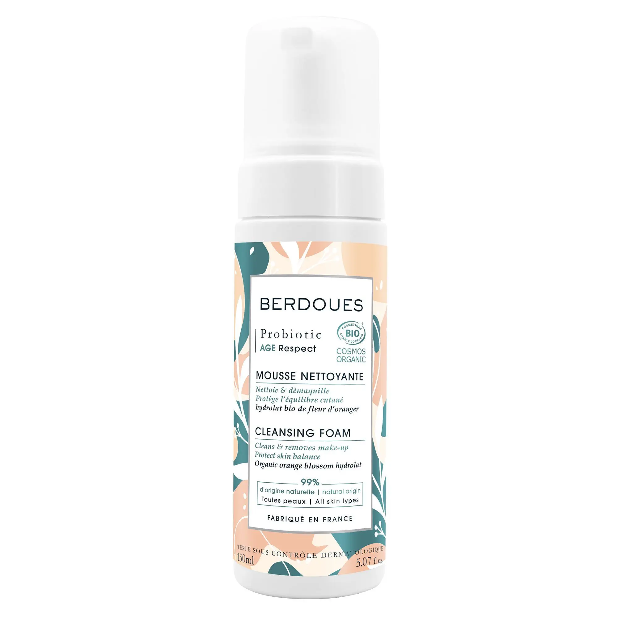 Berdoues - Soin visage Probiotic Age Respect Mousse Nettoyante150ml - Visage