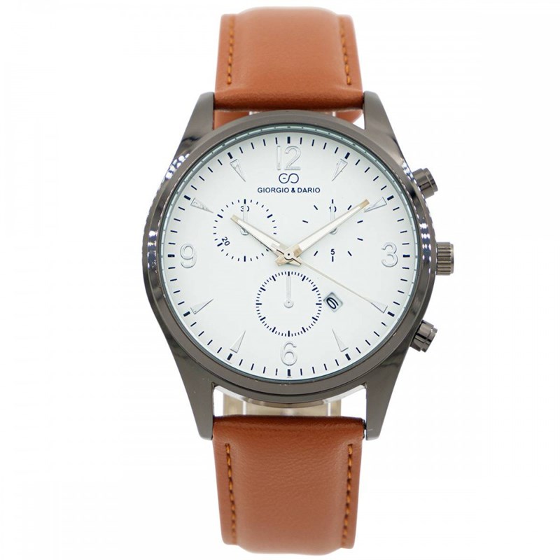 Montre Homme GIORGIO bracelet Cuir Marron