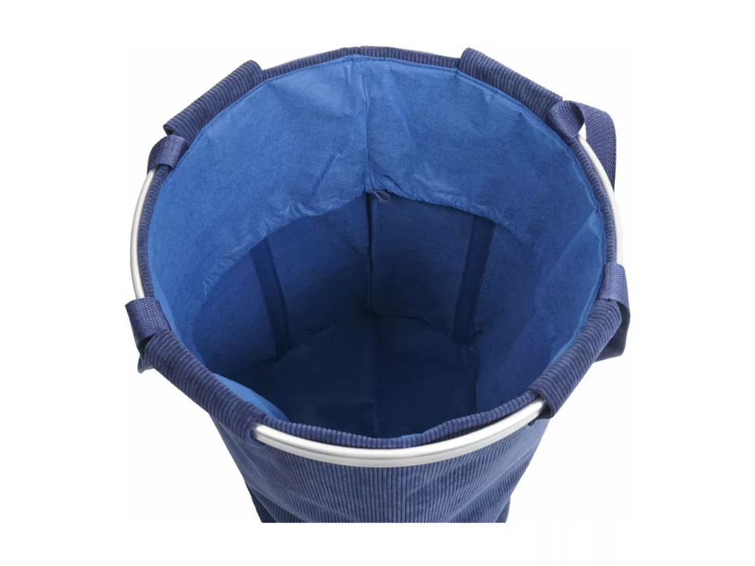 Panier à linge corbeille bleue 39 x 39 x 55 cm 04_0001297