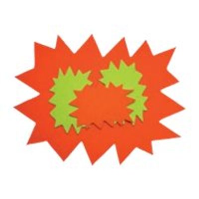 Apli Agipa - 10 éclatés fluo effaçables - jaune/orange - 8 x 12 cm