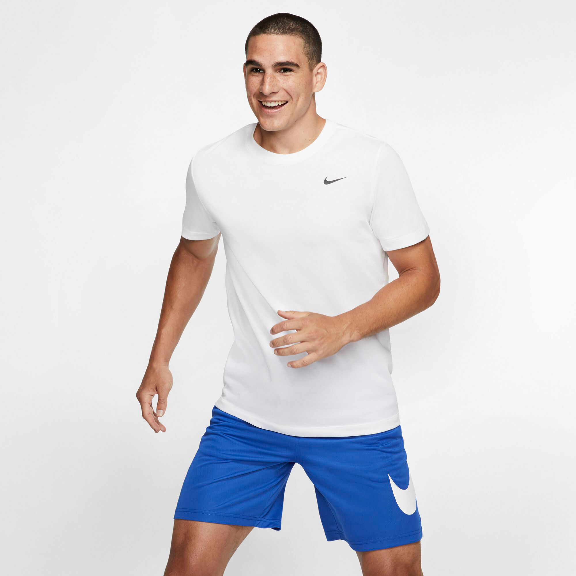 Nike Dri-Fit T-shirt Hommes - Blanc , Noir