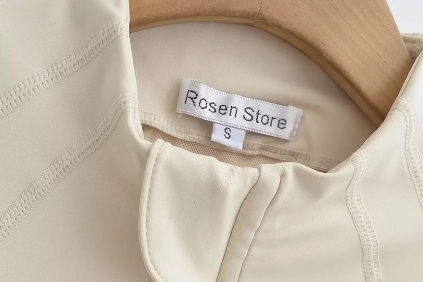 Florentine - Slim fit jas met opstaande kraag en rits