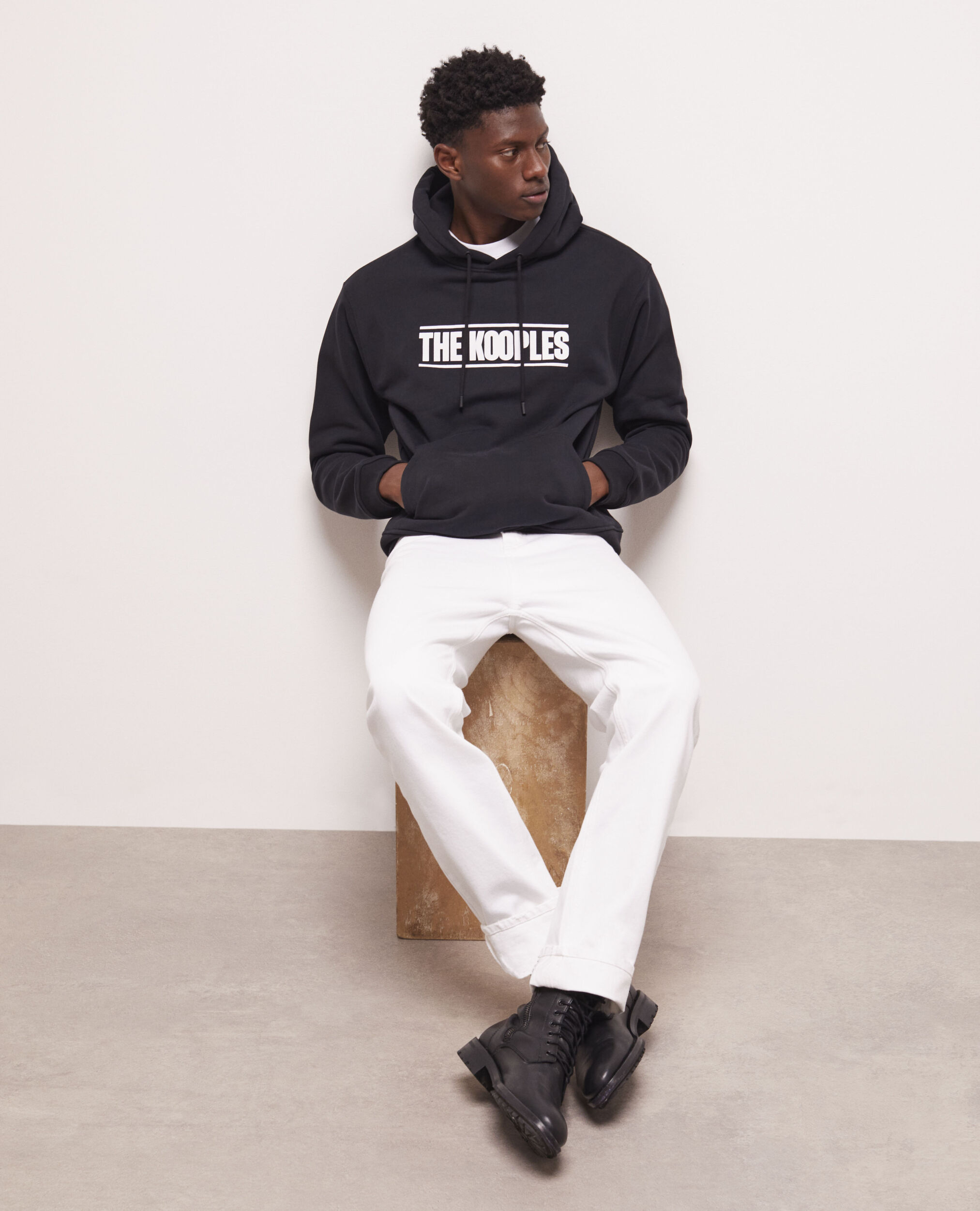 Sweatshirt logo The Kooples noir
