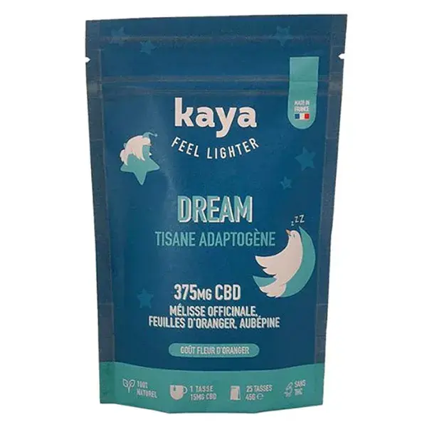 Chá de ervas adaptogênico para dormir Kaya com CBD e ervas 45g