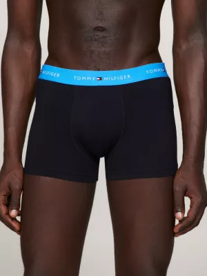Conjunto com 3 Cuecas Boxer com Cós Elástico e Logo Essencial