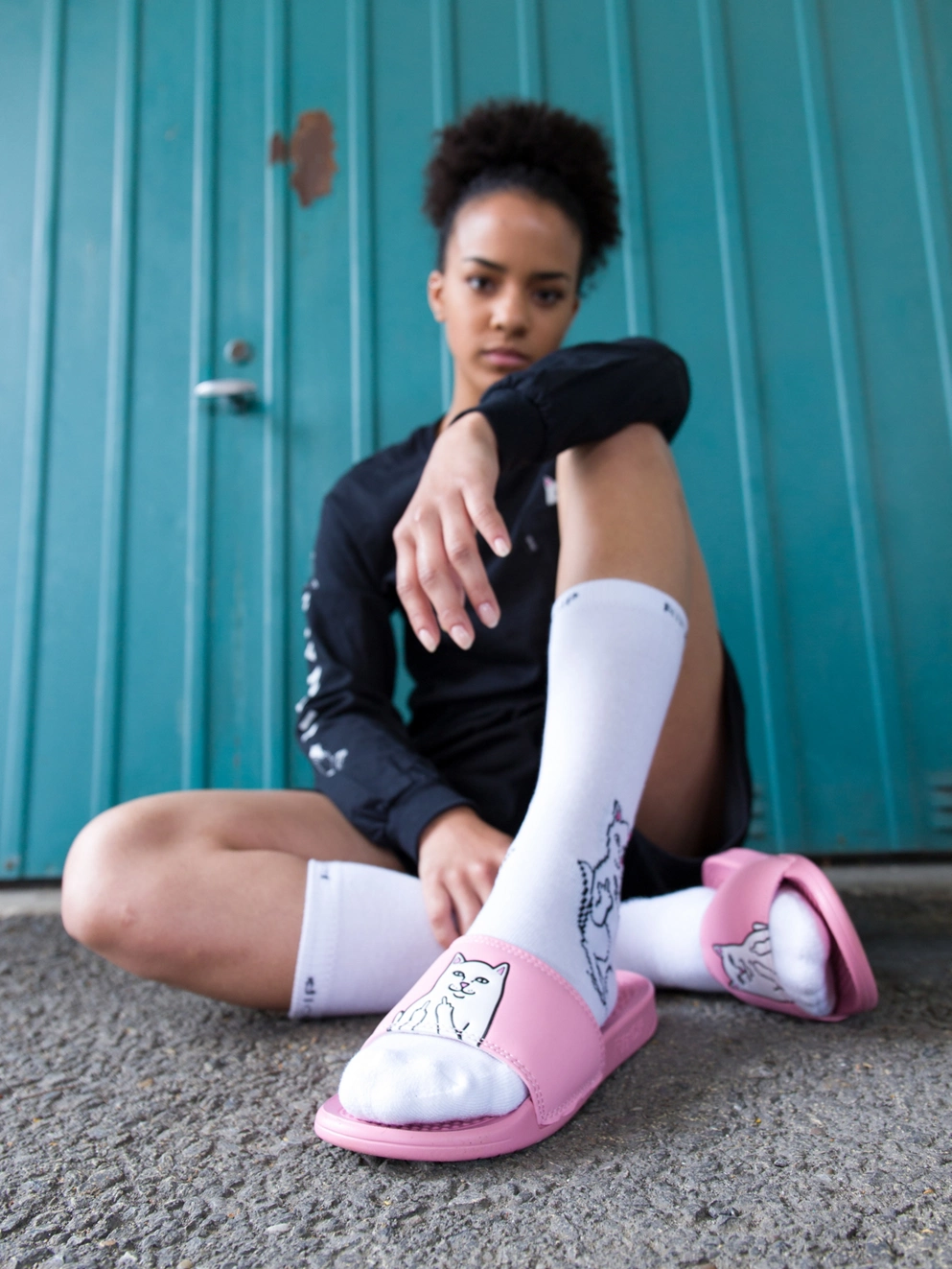 RIPNDIP Lord Nermal Socks Socks white