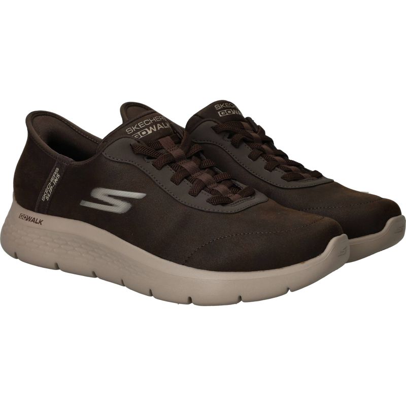 Skechers Slip-Ins Go Walk Flex Sneakers Bruin Heren