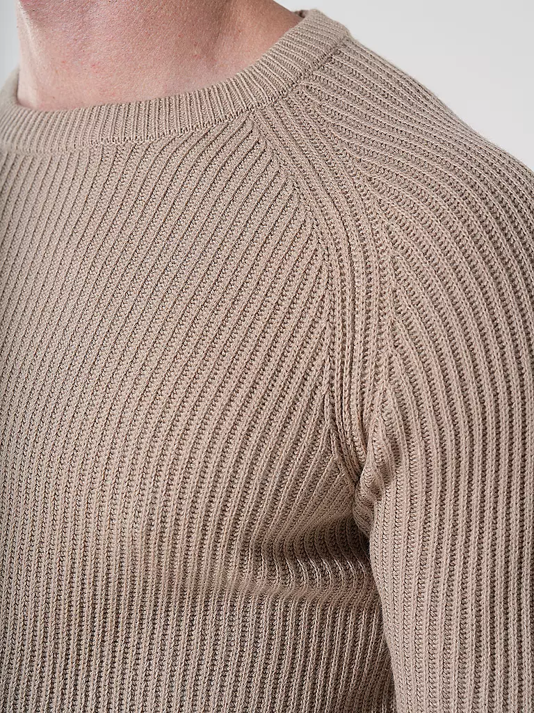 JACK & JONES Pullover JJPANNEL beige