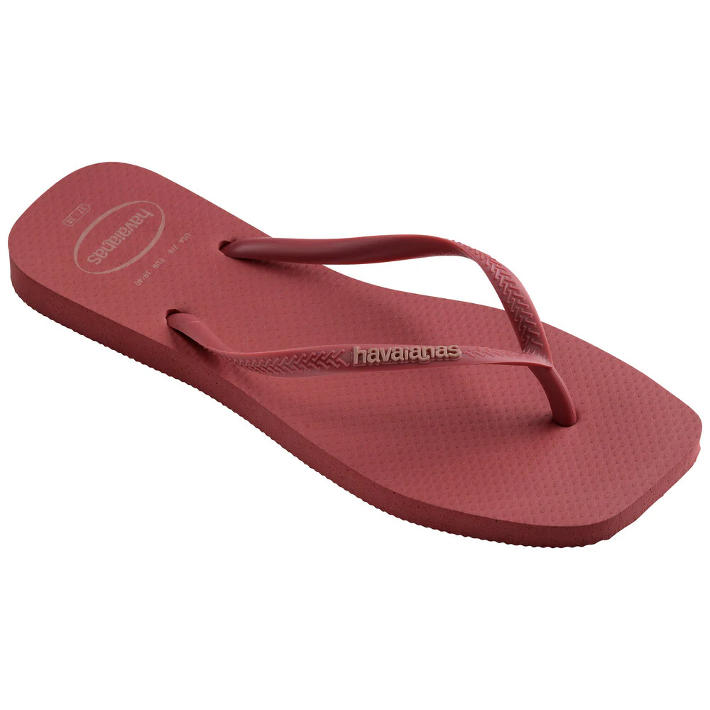 Havaianas  Square logo klipklapper - Pau Brazil