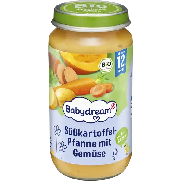 Bio Süßkartoffel-Pfanne mit Gemüse