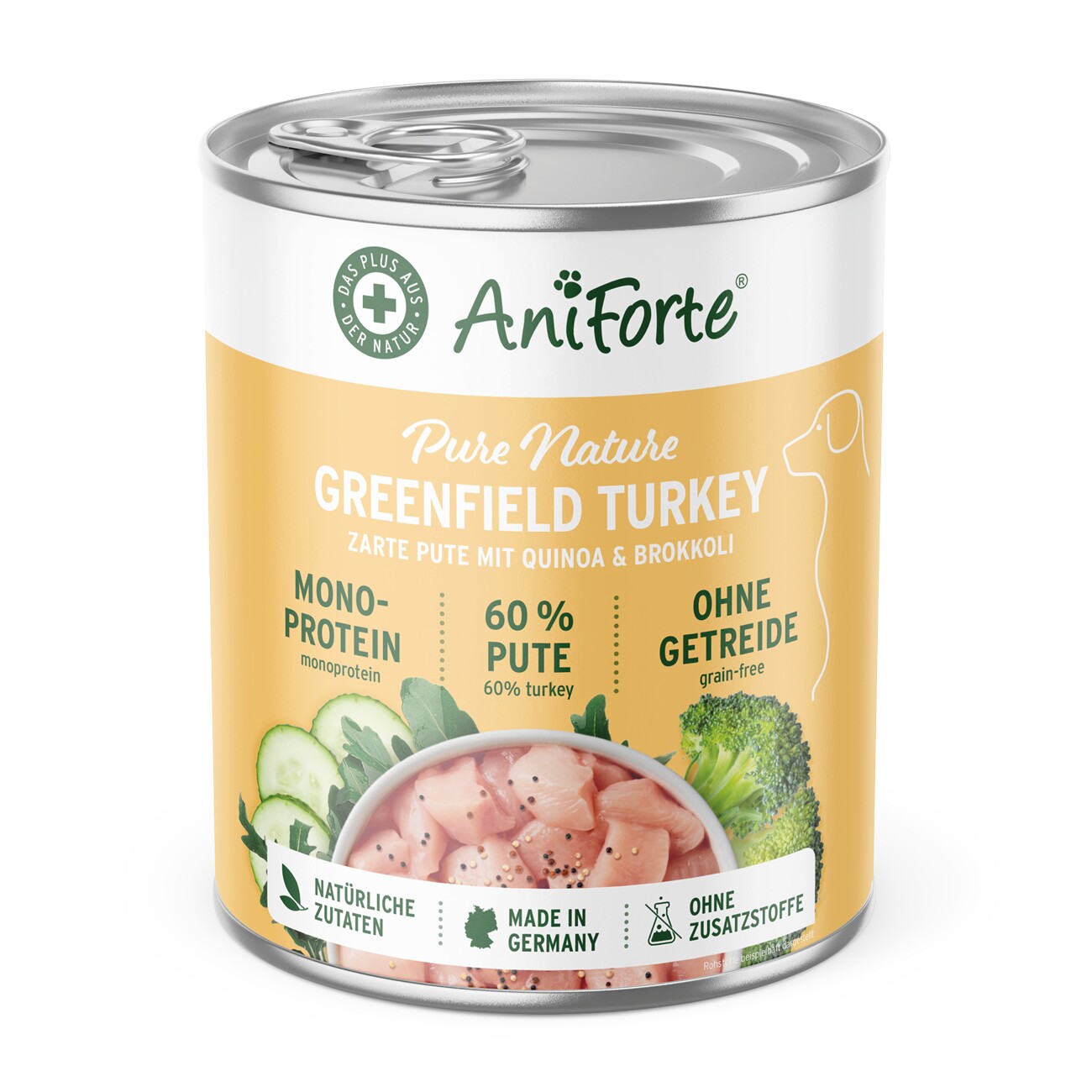 AniForte Nassfutter GreenfieldTurkey Pute 6x400 g