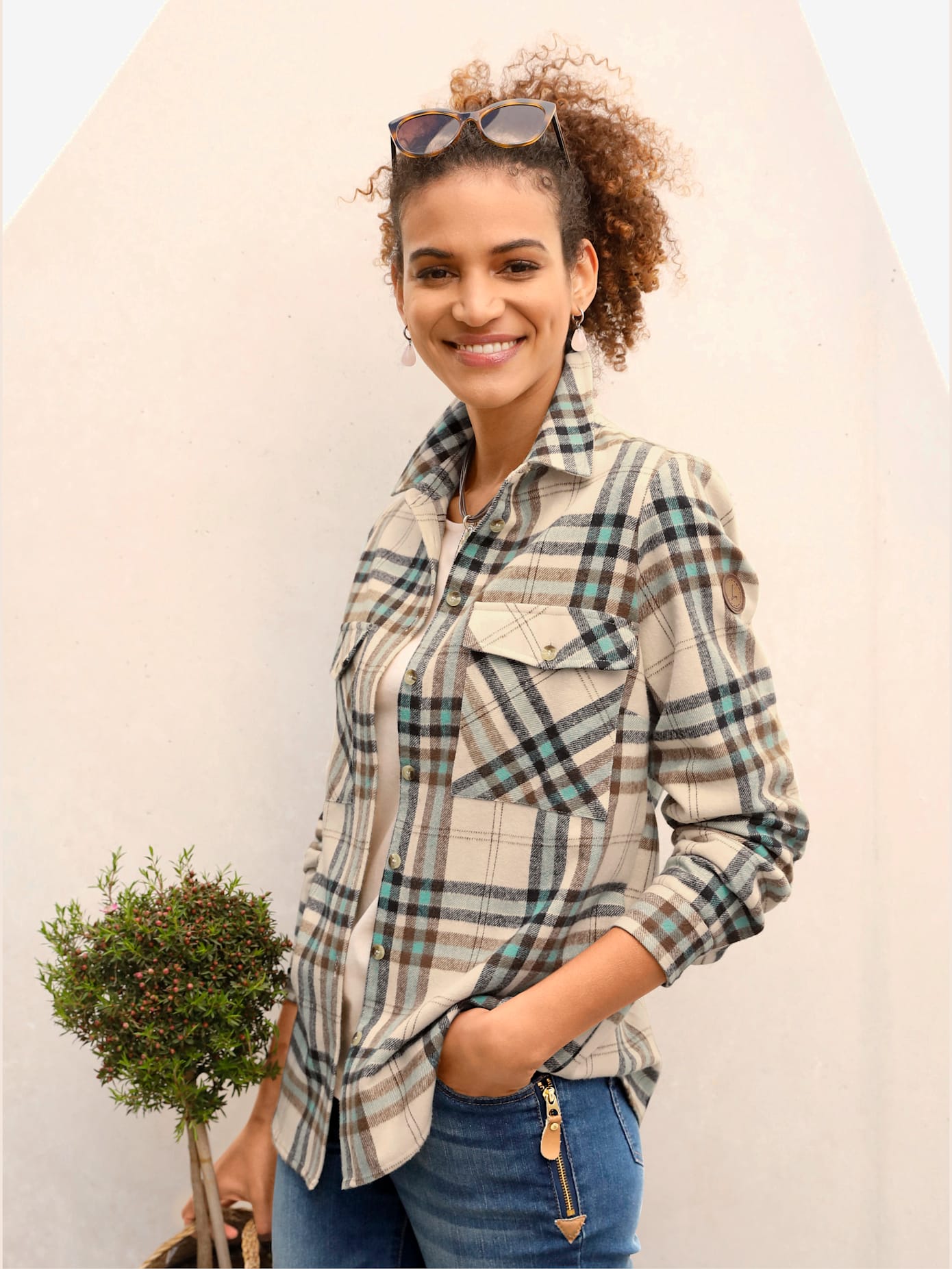 Chemisier en flanelle pur coton