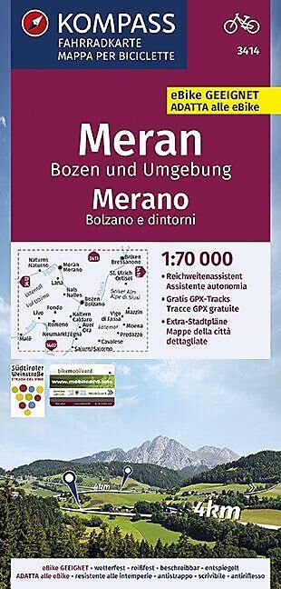 KOMPASS - MERAN BOZEN 1 70 000 CYCLO