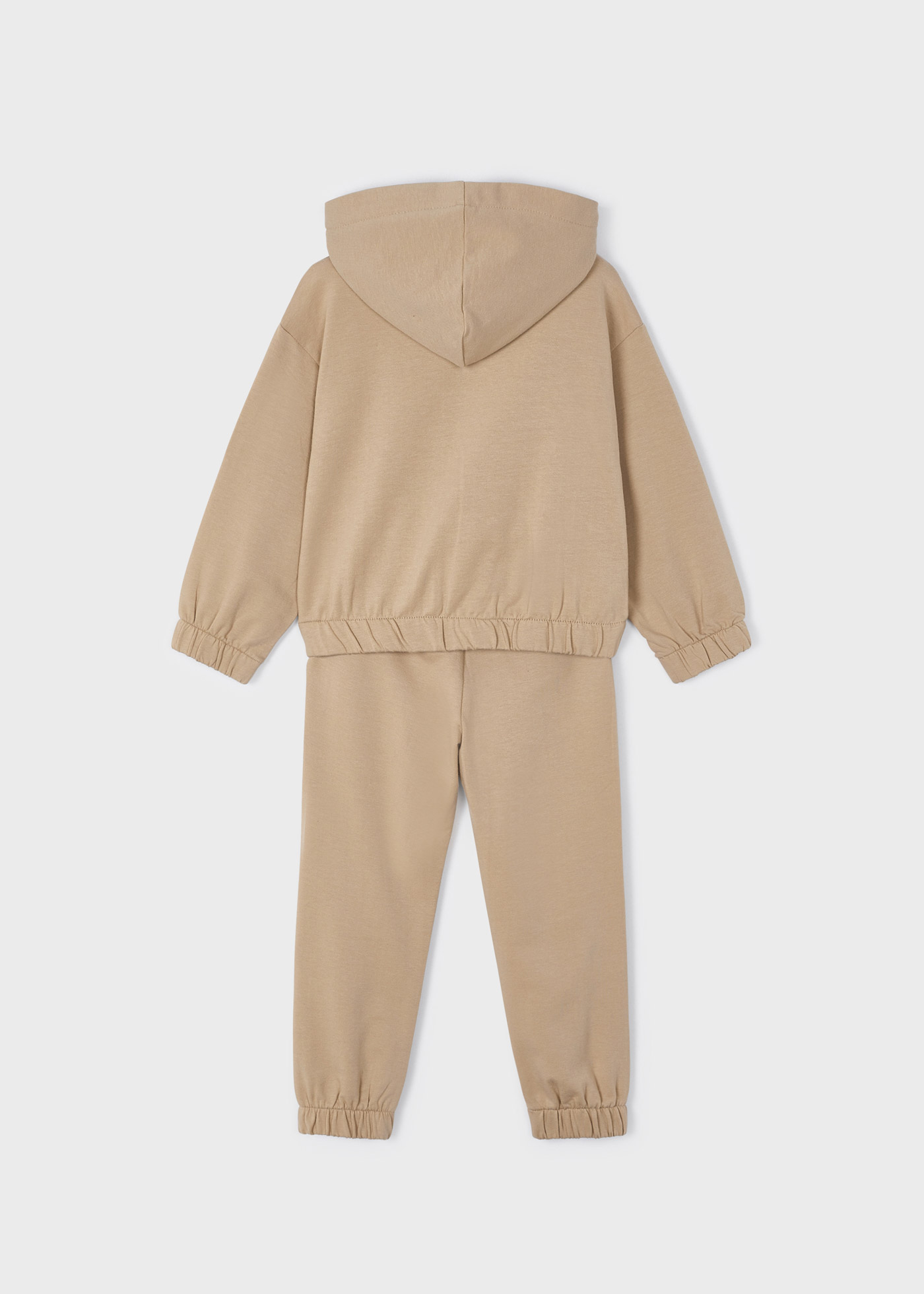 Conjunto de moletom de algodão de duas peças para meninas