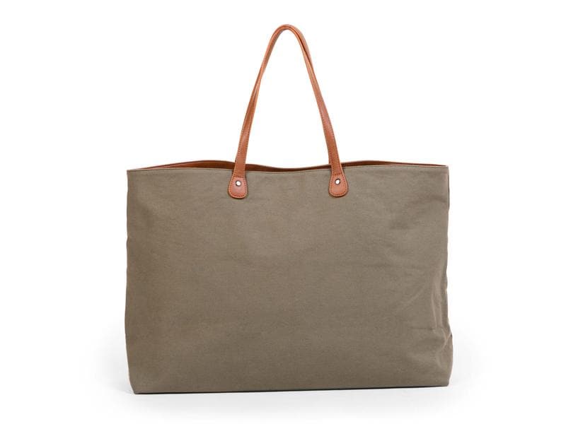 Childhome Wickeltasche Family Bag Canvas Khaki Ideale Tasche für alle Familienausflüge