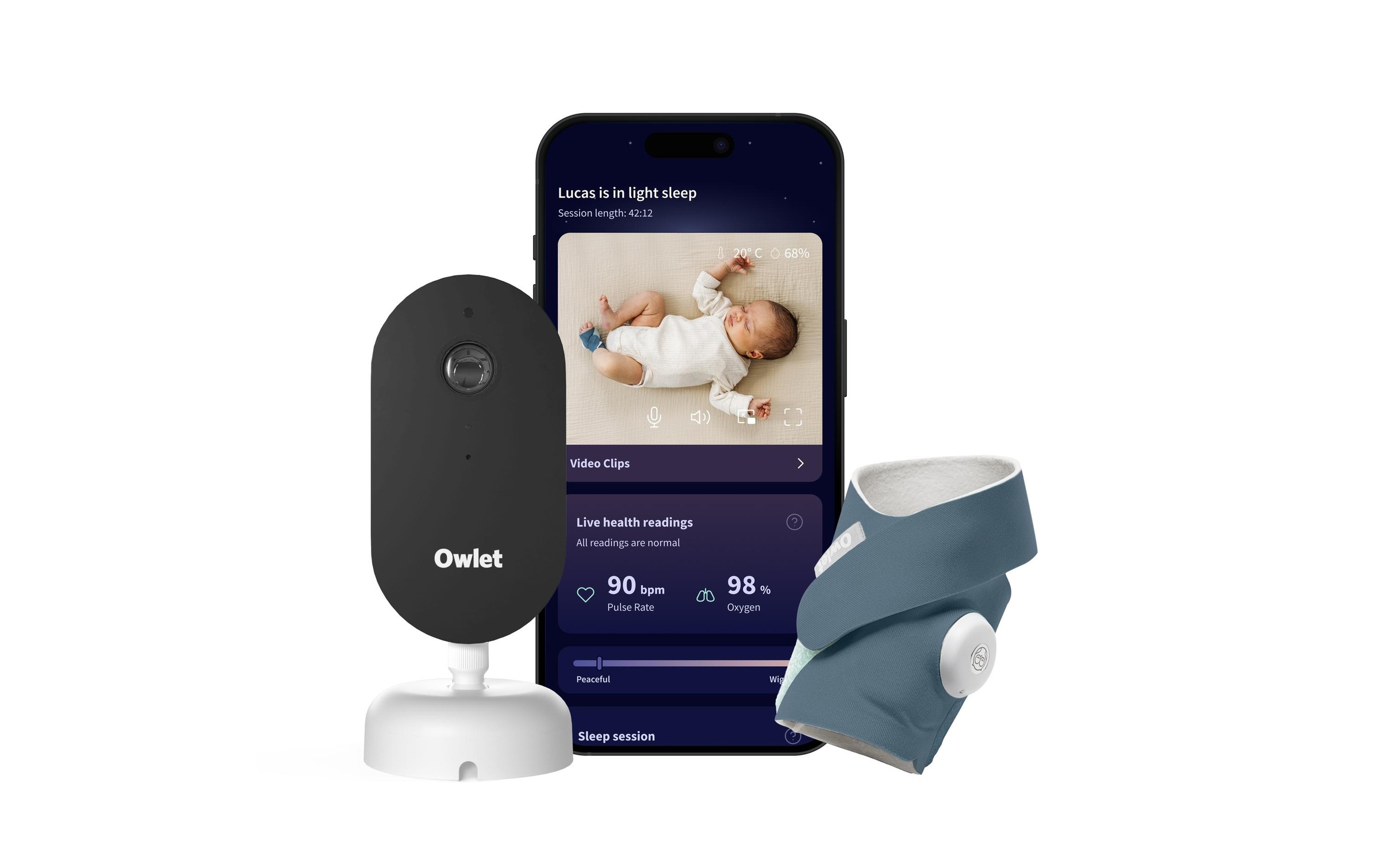 Video-Babyphone »Owlet Dream Duo 3 Bedtime«