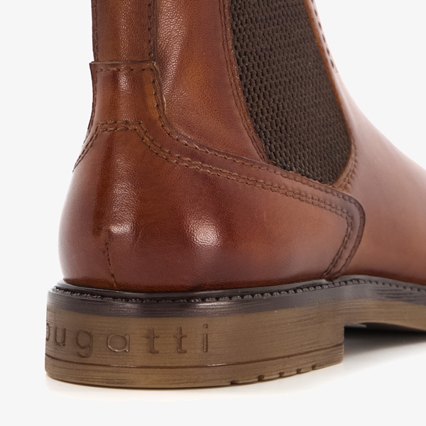 Bugatti leren heren chelsea boots cognac/bruin