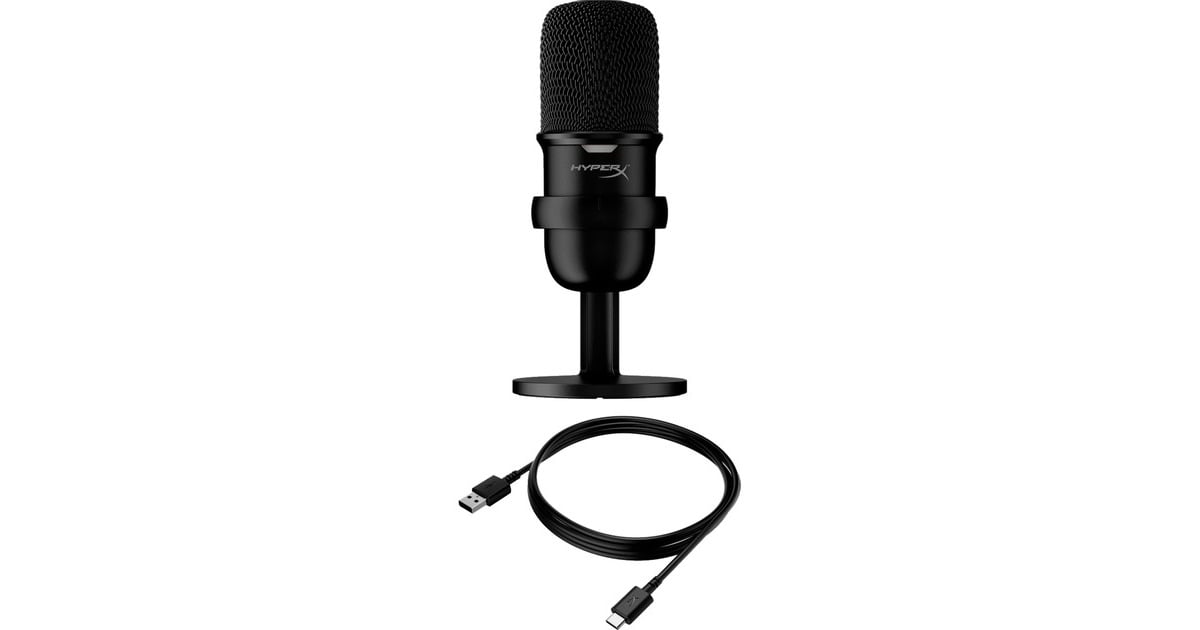 HyperXSoloCast microfoon  (Zwart, Pc)