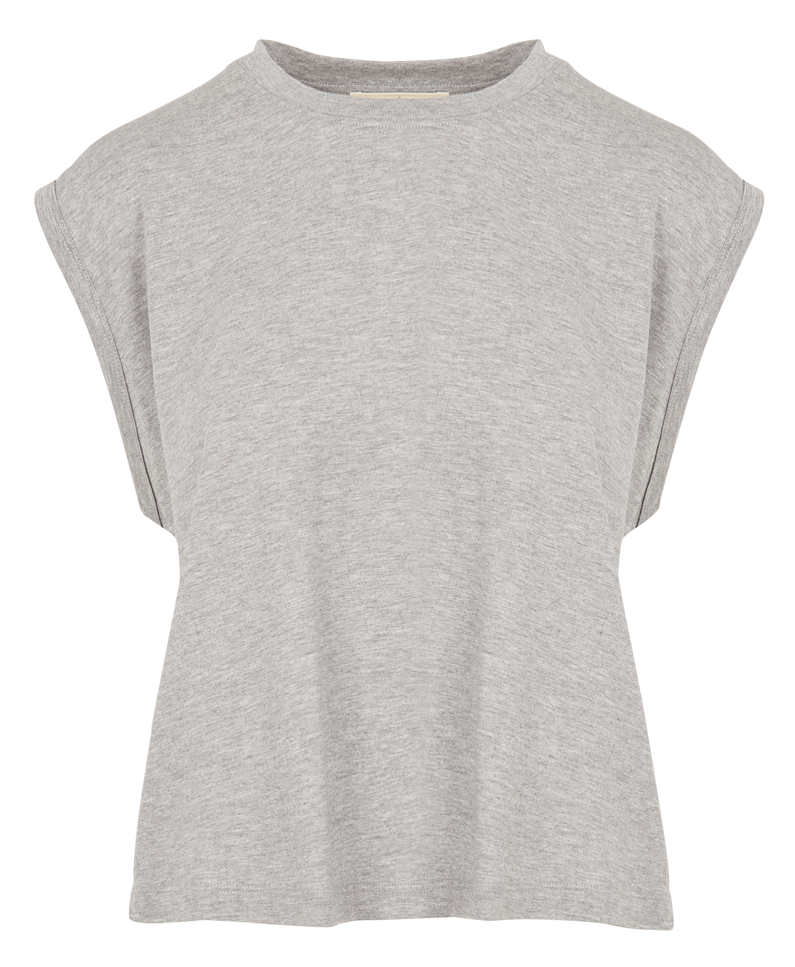 DEEDOO - Tee-shirt col rond en coton mélangé | Gris