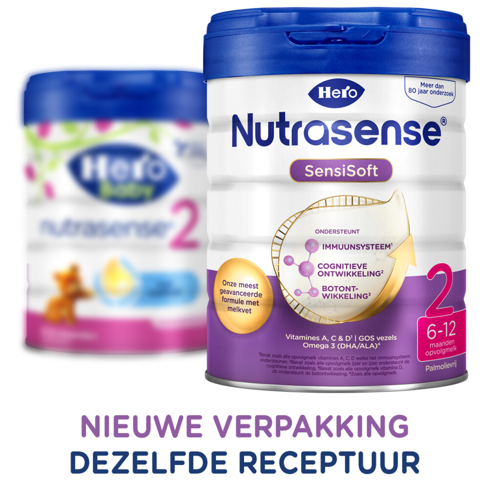 Hero Nutrasense Nutrasense SensiSoft 2 Opvolgmelk (6-12 mnd)800 gr