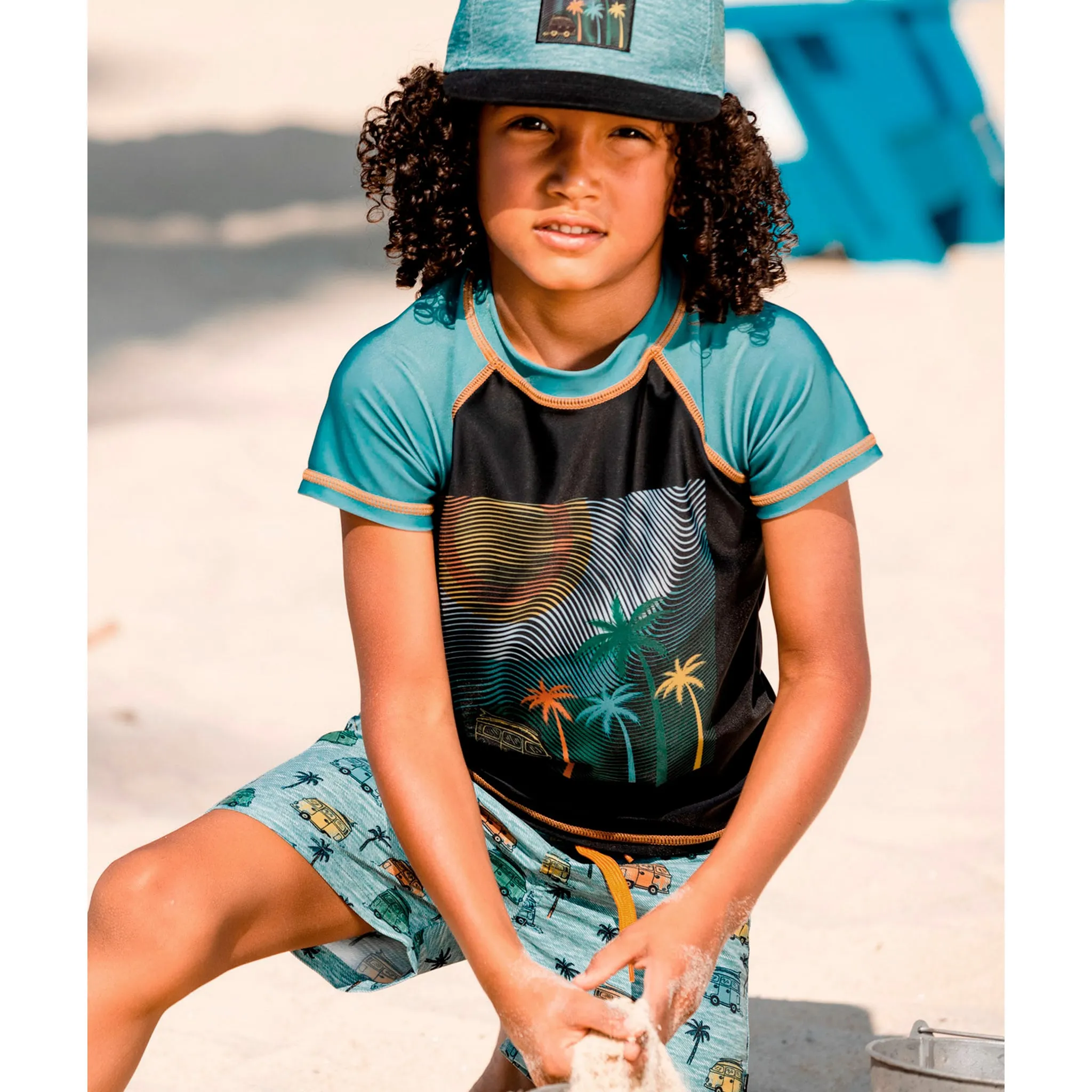 Deux par Deux Maillot Short Caravane 2-6ans