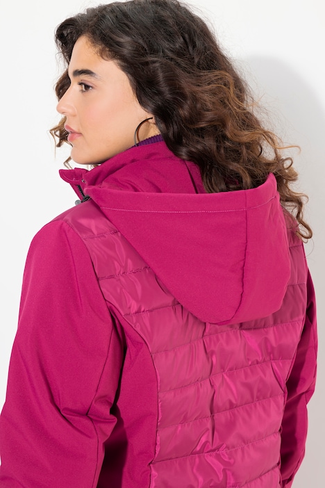 HYPRAR Hybridjacke, Stepp/Softshell, Stehkragen, Kapuze