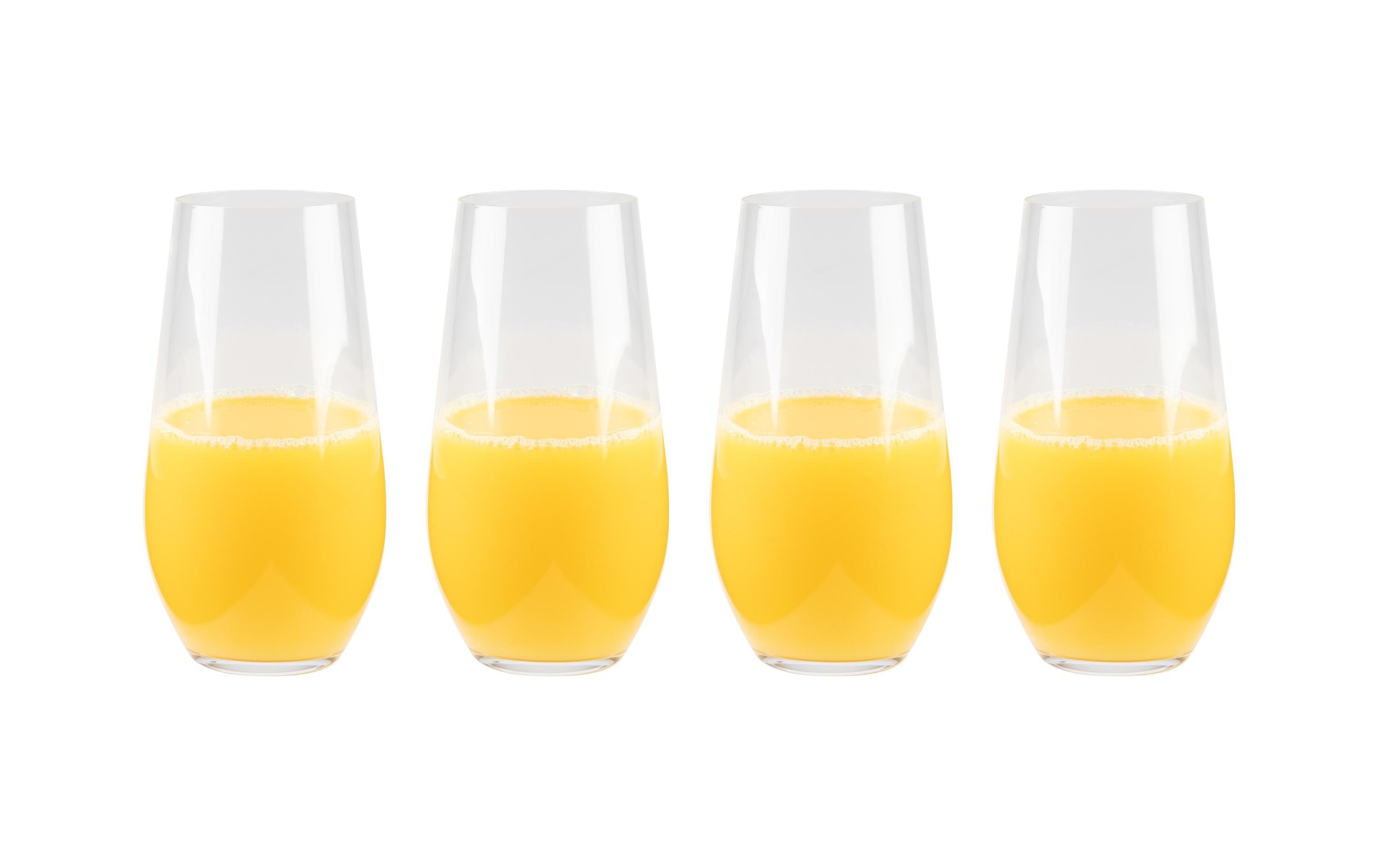 Trinkglas 580 ml, 4 StückGetränkegläser-Set aus Kristallglas