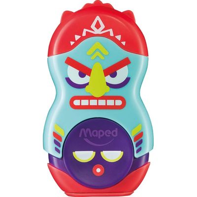 Maped Loopy Totem - Taille crayon / gomme - 1 trou - disponible dans différentes couleurs