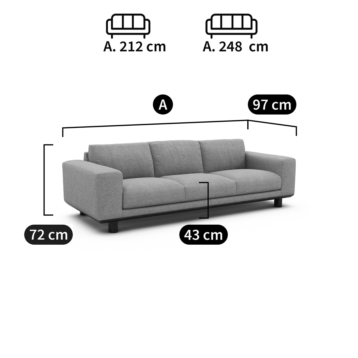 AM.PM<br>Banco em tweed keperstof, Cerea