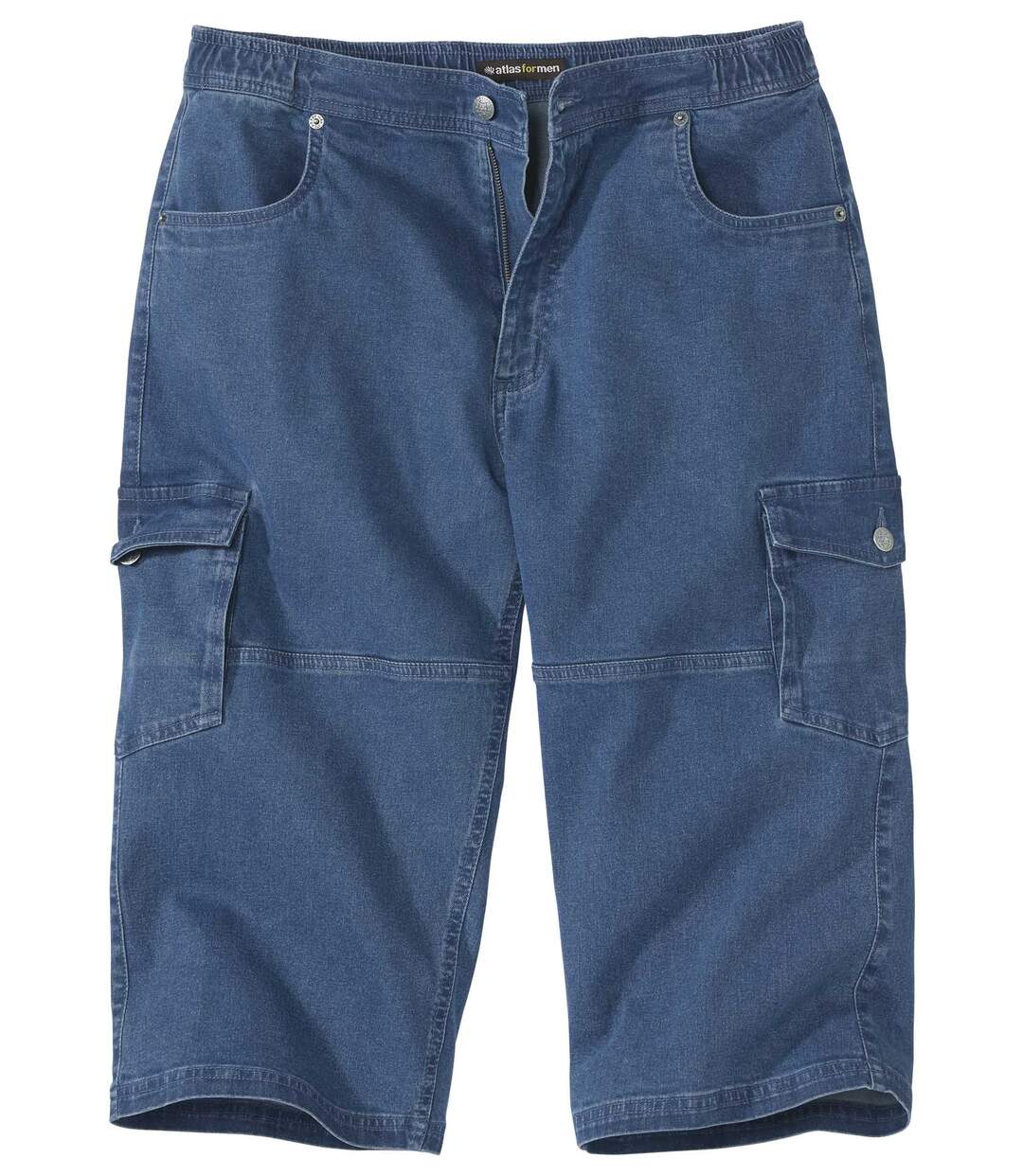 Pantacourt Cargo Jean Stretch Confort