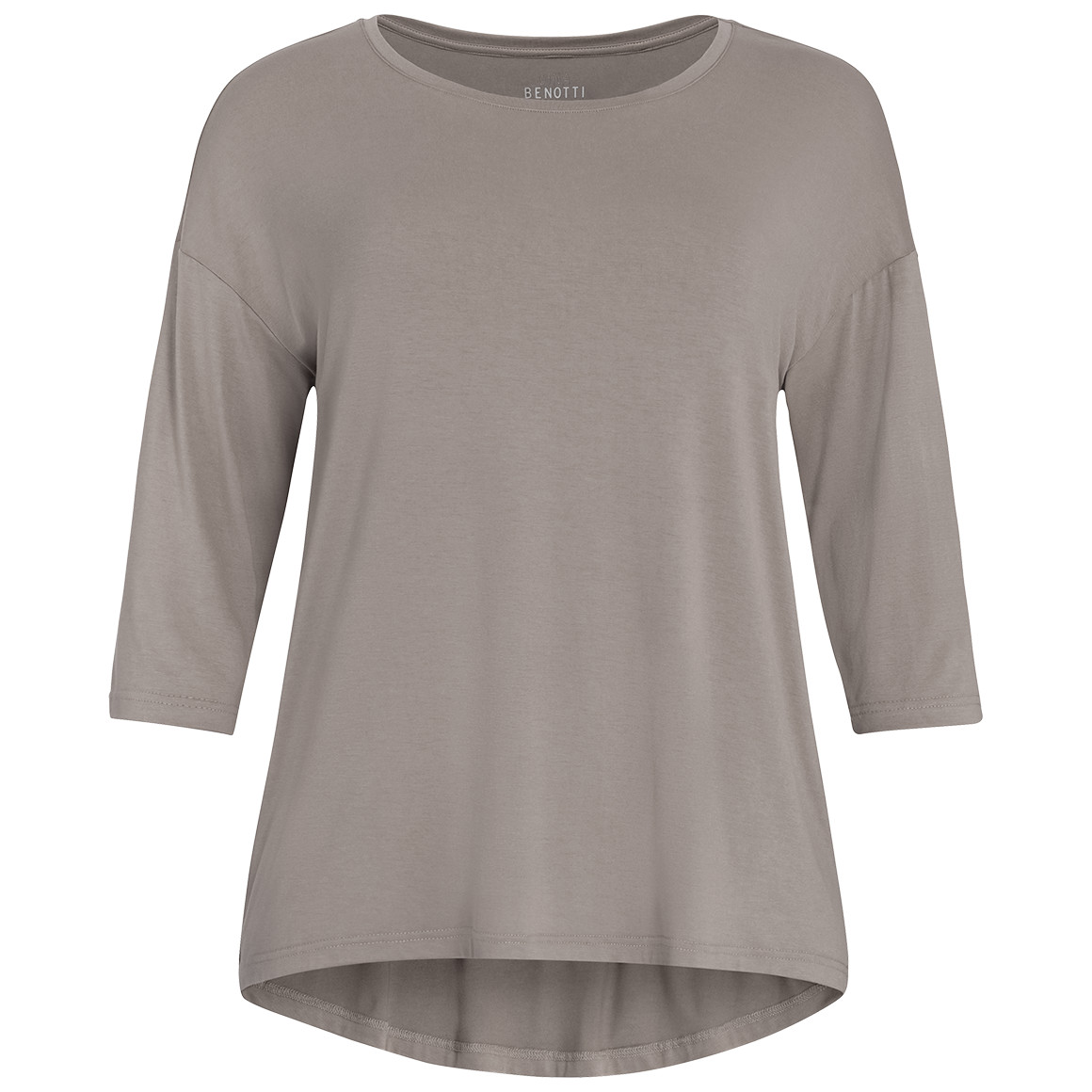 Gina Benotti Damen Longshirt im schlichten Dessin beige