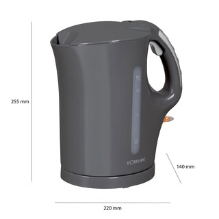 BOMANN Wasserkocher WK 5011 CB 1,7 Liter grau