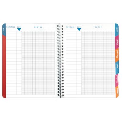 Cahier de textes à spirale Lovely - 17 x 22 cm - tigre - Exacompta