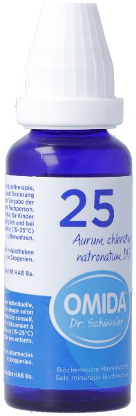 Omida Nr25 Aurum chloratum natronatum Dil 12 D Fl 30 ml