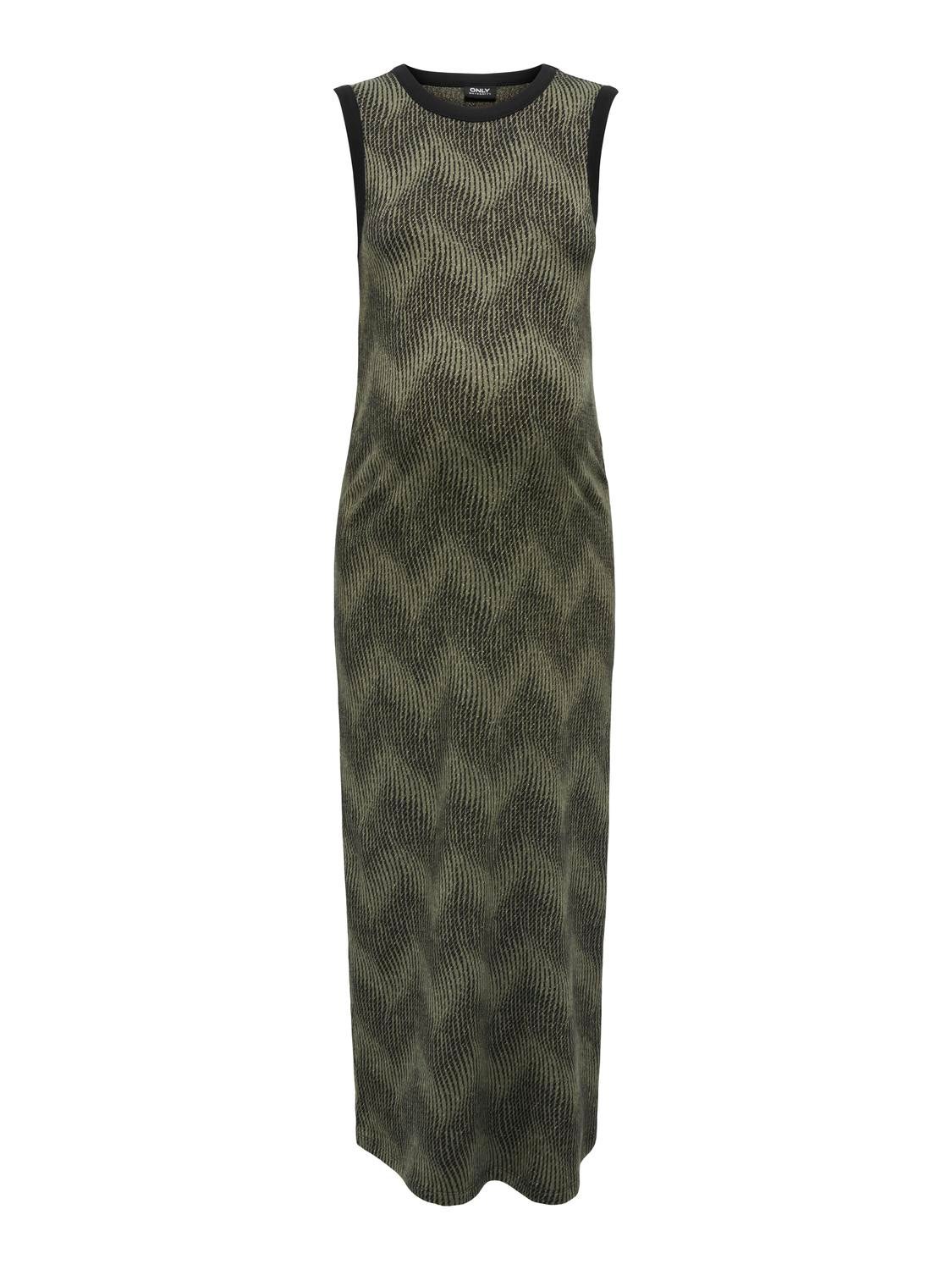 OLMBONITA Langes Kleid Black