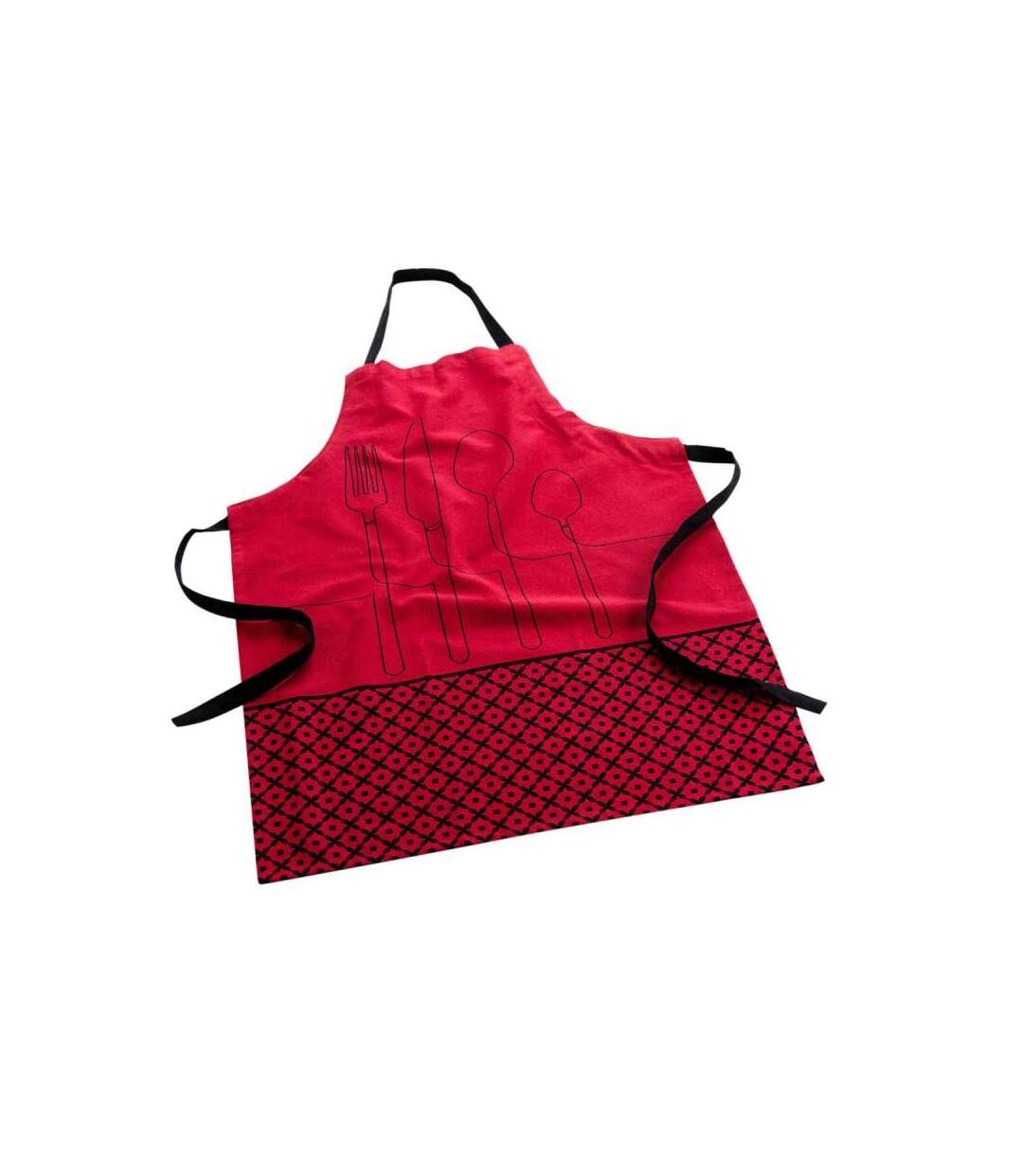 Tablier en Coton Recyclé Cuisiline 84cm Bordeaux