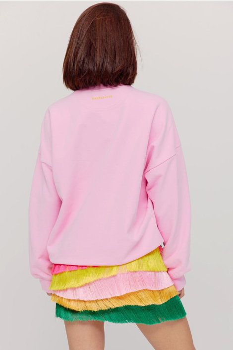 Harper & Yve roze dames sweater
