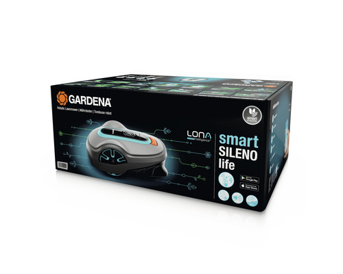 GARDENA smart SILENO life 1000 m² robotmaaierset met LONA-functie - Compatibel met SMART HOME van hornbach