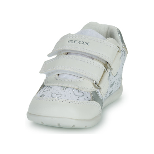 Geox - B ELTHAN GIRL - Blanc / Argenté