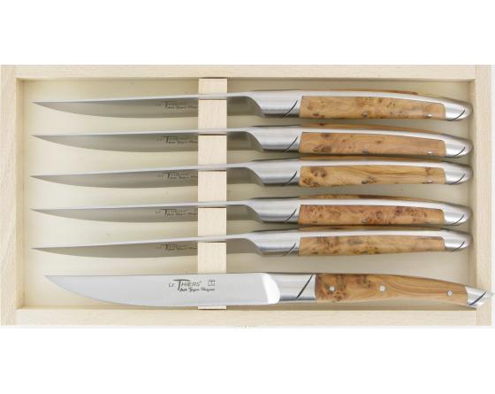 Le Thiers Table Genévrier - Gamme Avantage - coffret de 6 pièces Couteaux Table par Goyon Chazeau