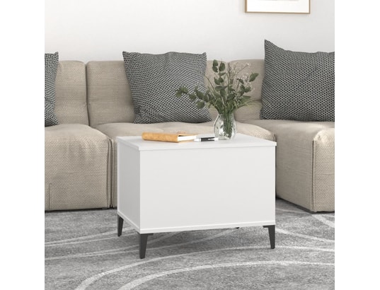 VIDAXL - Table basse blanc 60x44,5x45 cm bois d'ingénierie