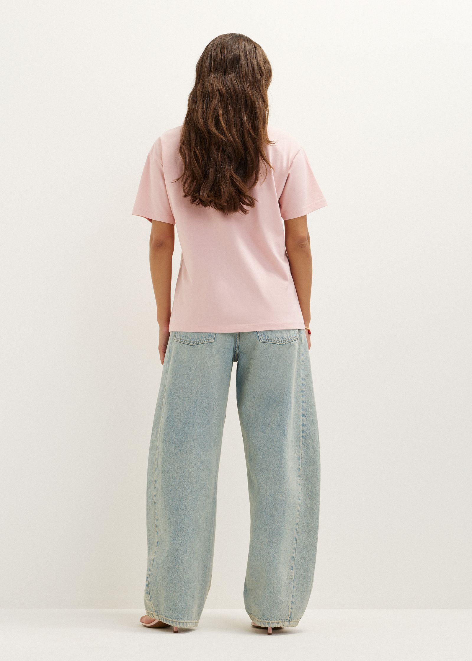T-shirt met tekstprint