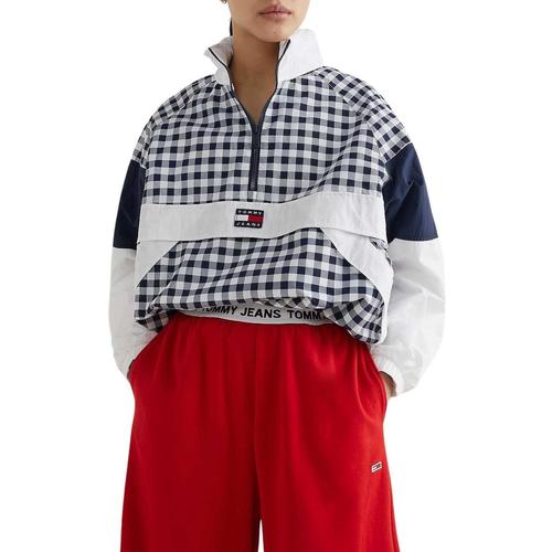 Tommy Jeans - TJW GINGHAM POPOVER Blanco