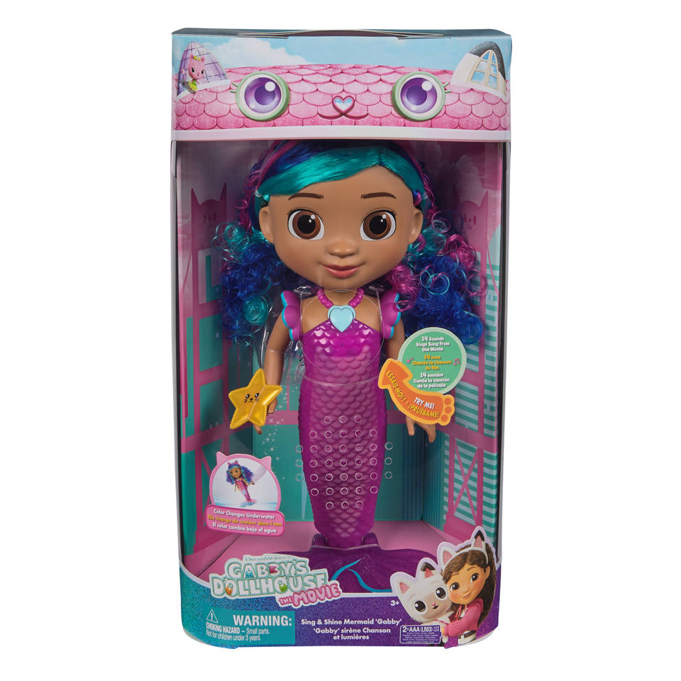 Gabby’s Poppenhuis De Film zeemeermin pop met licht en geluid